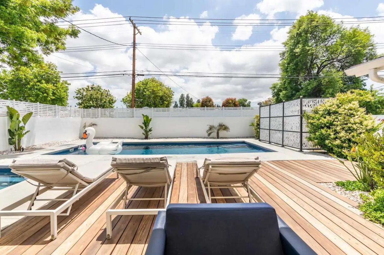 New Luxury Entertaining House With Pool Spa Sauna Tesla Charger Pets Los Angeles Eksteriør billede